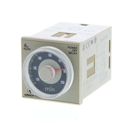 Omron Plug In Timer Relay, 100-120V ac, 2-Contact, 0.05-12min, DPDT [H3CR-H8L 100-120VAC M]; 264-1630