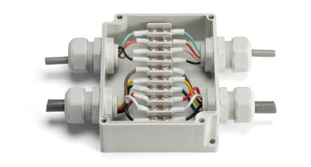 Takachi Electric Industrial ABS Nickel Plated Adaptable Box, 55mm x 43mm, with F21 mm Knockouts, Size:2mm [TMB-4P]; 264-5933