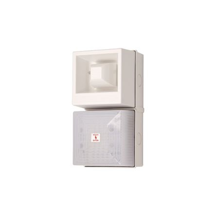 Clifford & Snell YL40 Series Opal Sounder Beacon, 24 V dc, IP65, Base-mounted, 108dB at 1 Metre [245233]; 264-6055