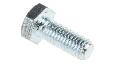 RS PRO Bright Zinc Plated Steel, Hex Bolt, M10 x 25mm [0]; 264-6401