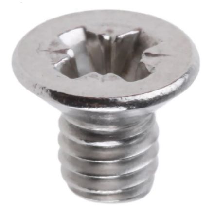 RS PRO Pozi M4 Countersunk A2 304 Stainless Steel Machine Screw DIN 965 x 6.0mm [0]; 264-6447