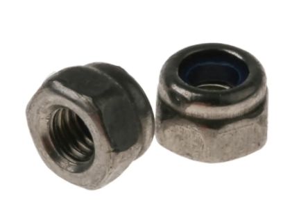 RS PRO Stainless Steel Hex Nut, DIN 985, M3 [0]; 264-6448