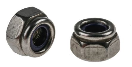 RS PRO Stainless Steel Locking Nut, DIN 985, M4 [0]; 264-6449