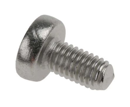 RS PRO Pozi M3 Pan A4 316 Stainless Steel Machine Screw DIN 7985 x 6.0mm [0]; 264-6456