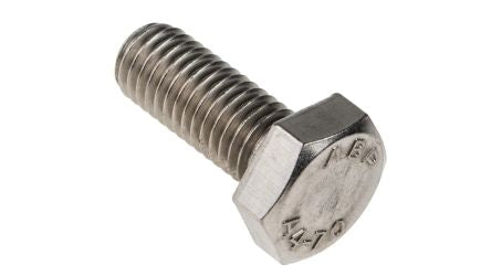 RS PRO Stainless Steel, Hex Bolt, M10 x 25mm [0]; 264-6470