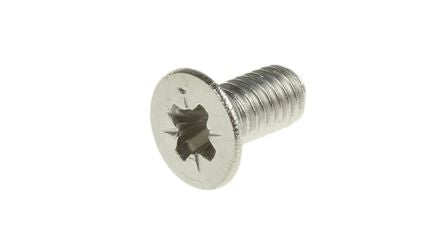 RS PRO Pozi M3 Countersunk A4 316 Stainless Steel Machine Screw DIN 965 x 6.0mm [0]; 264-6475