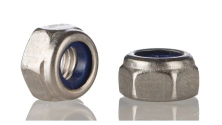 RS PRO Stainless Steel Hex Nut, DIN 985, M3 [0]; 264-6479
