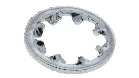 RS PRO Bright Zinc Plated Steel Internal Tooth Locking & Anti-Vibration Washer, M6, DIN 6797J [0]; 264-6492