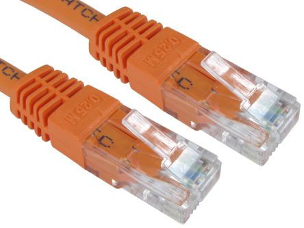 RS PRO, 1.5m Cat6, Orange RJ45 to Male RJ45 Male, UTP Unshielded, Terminated PVC Sheath [0]; 264-6517