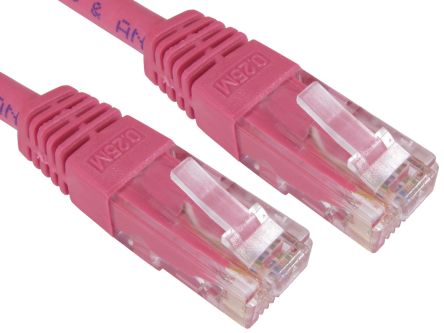 RS PRO, 3m Cat6, Pink RJ45 to Male RJ45 Male, UTP Unshielded, Terminated PVC Sheath [0]; 264-6533