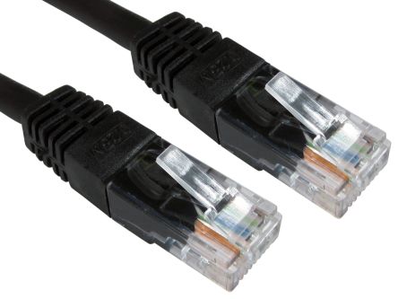 RS PRO, 15m Cat6, Black RJ45 to Male RJ45 Male, UTP, Terminated PVC Sheath [0]; 264-6560