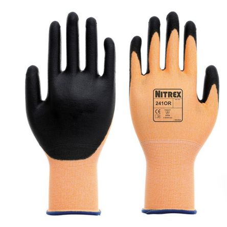 Unigloves 241OR Glass Fibre, HPPE, Nylon Abrasion Resistant, Tear Resistant Work Gloves, Size 11 [241OR-11]; 264-6710