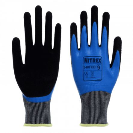Unigloves 340FCD Blue Glass Fibre, HPPE, Nylon, Spandex Abrasion Resistant, Cut Resistant, Dry Environment, General [340FCD-06]; 264-6812