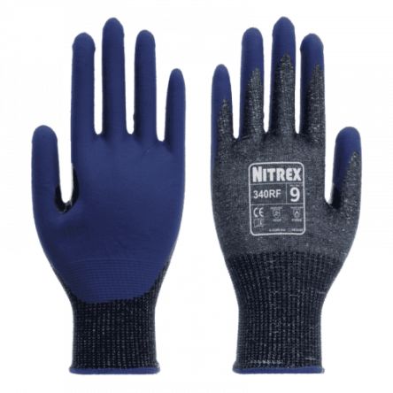 Unigloves 340RF Grey Glass Fibre, HPPE, Nylon Abrasion Resistant, Cut Resistant, Dry Environment, General Purpose, Good [340RF-08]; 264-6820