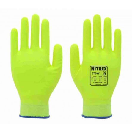 Unigloves 370W Acrylic, Nylon (Liner) Abrasion Resistant, Cut Resistant, Dry Environment, General Purpose, Oil [370W-08]; 264-6842