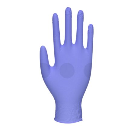 Unigloves GM004 Blue Nitrile Chemical Resistant Work Gloves, Size 7 [GM0042]; 264-6925