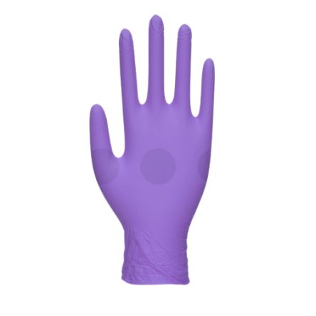 Unigloves GM006 Purple Nitrile Chemical Resistant Work Gloves, Size 9 [GM0064]; 264-6937