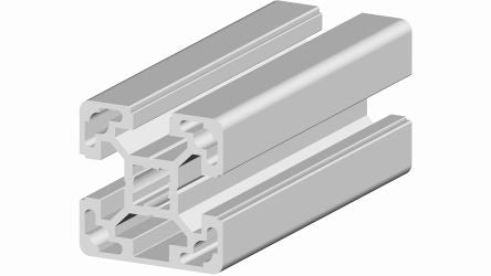 RS PRO Silver Aluminium, Anodized Profile Strut, 40 x 40 mm, 10mm Groove, 3m Length [0]; 264-7841
