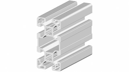 RS PRO Silver Aluminium, Anodized Profile Strut, 40 x 80 mm, 10mm Groove, 2m Length [0]; 264-7842