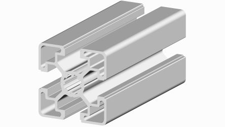 RS PRO Silver Aluminium, Anodized Profile Strut, 45 x 45 mm, 10mm Groove, 2m Length [0]; 264-7844