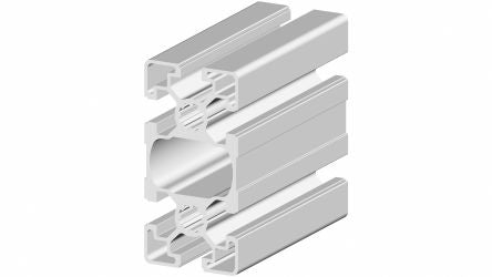 RS PRO Silver Aluminium, Anodized Profile Strut, 45 x 90 mm, 10mm Groove, 1m Length [0]; 264-7848