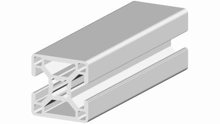 RS PRO Silver Aluminium, Anodized Profile Strut, 30 x 30 mm, 8mm Groove, 2m Length [0]; 264-7865