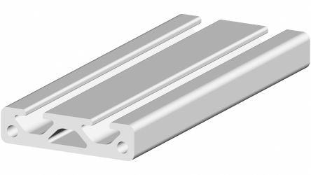 RS PRO Silver Aluminium, Anodized Profile Strut, 40 x 10 mm, 5mm Groove, 1m Length [0]; 264-7874