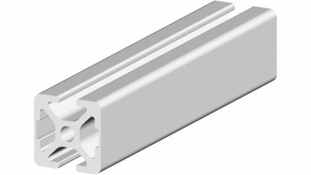 RS PRO Silver Aluminium, Anodized Profile Strut, 20 x 20 mm, 5mm Groove, 1m Length [0]; 264-7875