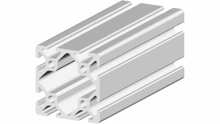 RS PRO Silver Aluminium, Anodized Profile Strut, 40 x 40 mm, 5mm Groove, 2m Length [0]; 264-7877