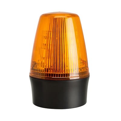 RS PRO Amber Flashing Beacon, 85 → 280 V ac, Surface Mount, Wall Mount, LED Bulb, IP65 [0]; 264-9755