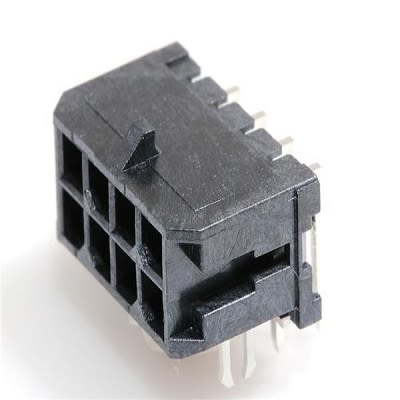 Molex 43045 Series Right Angle Through Hole PCB Header, 8 Contact(s), 3 mm Pitch, 2 Row(s), Shrouded [430450821]; 264-9823