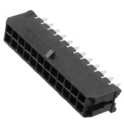Molex 43045 Series Vertical Through Hole PCB Header, 24 Contact(s), 3 mm Pitch, 2 Row(s), Shrouded [430452427]; 264-9827