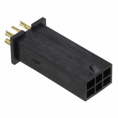 Molex 44242 Series Vertical Wire-to-Board PCB Header, 6 Contact(s), 3 mm Pitch, 2 Row(s), Shrouded [442420002]; 264-9840