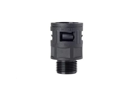 RS PRO Fixed Straight, Conduit Fitting, 17mm Nominal Size, M20 x 1.5, Polyamide, Black IP66 rating [0]; 265-0003