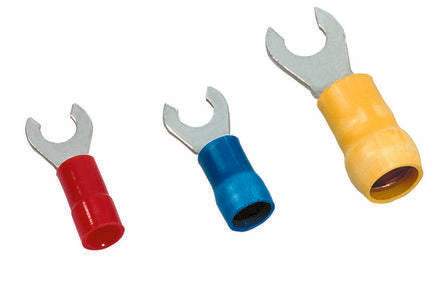 MECATRACTION Insulated Fork Terminal Polycarbonate [C100SBE0-4]; 265-0394