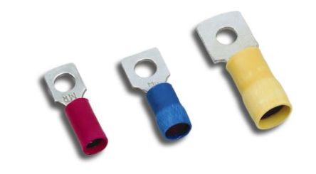 MECATRACTION Insulated Spade Connector, Square Terminal [C100SRGB0-4]; 265-0431
