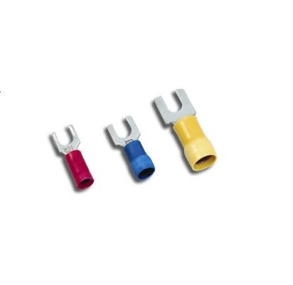 MECATRACTION Insulated Fork Terminal Polycarbonate [C100SRGFA1-4]; 265-0437