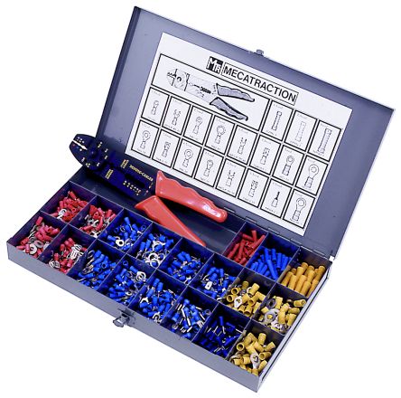 MECATRACTION Metal Electrician Box Crimp Terminal Crimp terminal Kit [COF-M]; 265-0444
