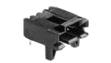 TE Connectivity AMPMODU MTE Series Right Angle Board PCB Header, 3 Contact(s), 2.54 mm Pitch, 1 Row(s), Shrouded [5-103673-2]; 265-0724