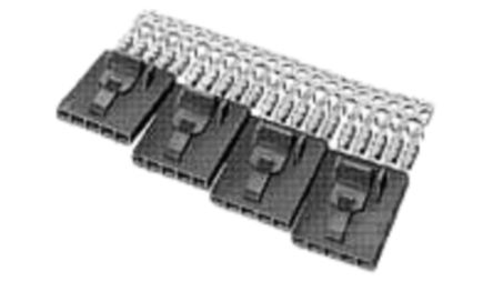 TE Connectivity AMPMODU MTE Series Right Angle Board PCB Header, 3 Contact(s), 2.54 mm Pitch, 1 Row(s), Shrouded [5-103956-2]; 265-0739