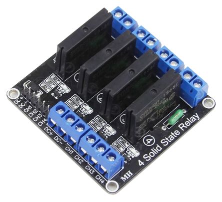 Seeit SSR-RELAY04-HL Relay for Relay Control Card for Arduino, AVR, PIC, Raspberry Pi, TTL [SSR-RELAY04-HL]; 265-1118