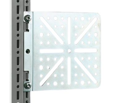 Rittal TS Series Sheet Steel Perforated Mounting Plate, 141.5mm W for Use with AE Series, AX, SE, TS, VX [8612400]; 265-1490