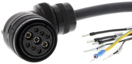 Omron Cable for Use with G5 Series Servo Motor, 10m Length, 6 → 15 kW, 400 V [R88A-CAGE010BR-E]; 265-5039