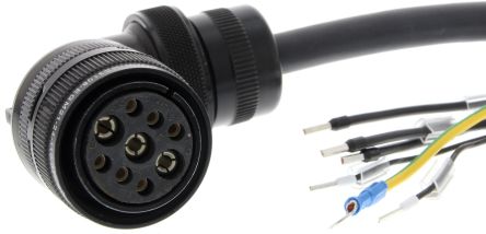 Omron Cable for Use with G5 Series Servo Motor, 10m Length, 11 → 15 kW, 400 V [R88A-CAKG010SR-E]; 265-5048