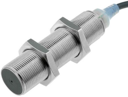 Omron Inductive Threaded Barrel Proximity Sensor, M18, 8 mm Detection, NPN NO, 12 → 24 V dc [E2A-S18LS08-WS-C1 2M]; 265-5300