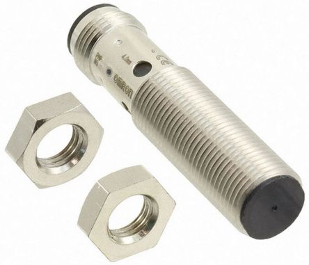 Omron Inductive Threaded Barrel Proximity Sensor, M12, 5 mm Detection, PNP NO, 10 → 30 V dc [E2B-M12KS02-M1-B1]; 265-5302