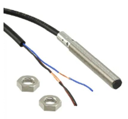 Omron Inductive Threaded Barrel Proximity Sensor, M8, 2 mm Detection, PNP NO, 10 → 30 V dc [E2B-S08LS02-WP-B1 5M]; 265-5308