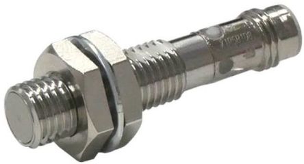 Omron Inductive Threaded Barrel Proximity Sensor, M8, 1.5 mm Detection, PNP NO, 10 → 30 V dc [E2E-X1R5B1T8-M5]; 265-5313