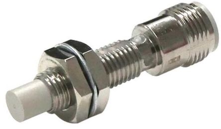Omron Inductive Threaded Barrel Proximity Sensor, M8, 2 mm Detection, PNP NO, 10 → 30 V dc [E2E-X2MB1T8-M1]; 265-5319