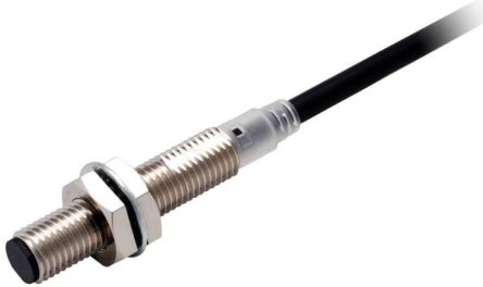 Omron Inductive Threaded Barrel Proximity Sensor, M8, 3 mm Detection, PNP NO, 10 → 30 V dc [E2E-X3B1TL8 2M]; 265-5320